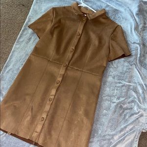 suede dress